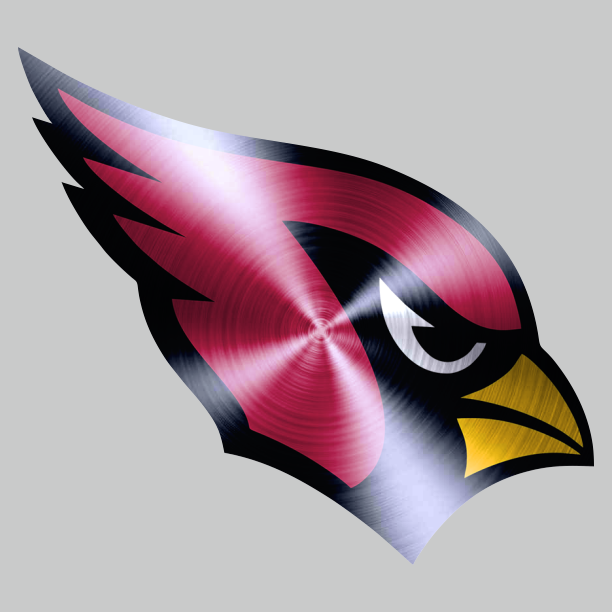 Arizona Cardinals Stainless steel logo iron on paper